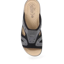 Fly Flot Slip On Mule Sandals - Grey