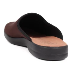 Fly Flot Slip On Mule Slippers - Dark Brown