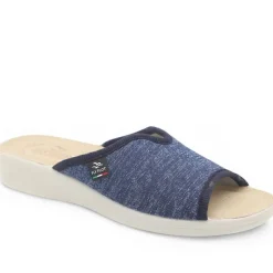 Fly Flot Stretch Fit Mule Sandals - Navy Shimmer