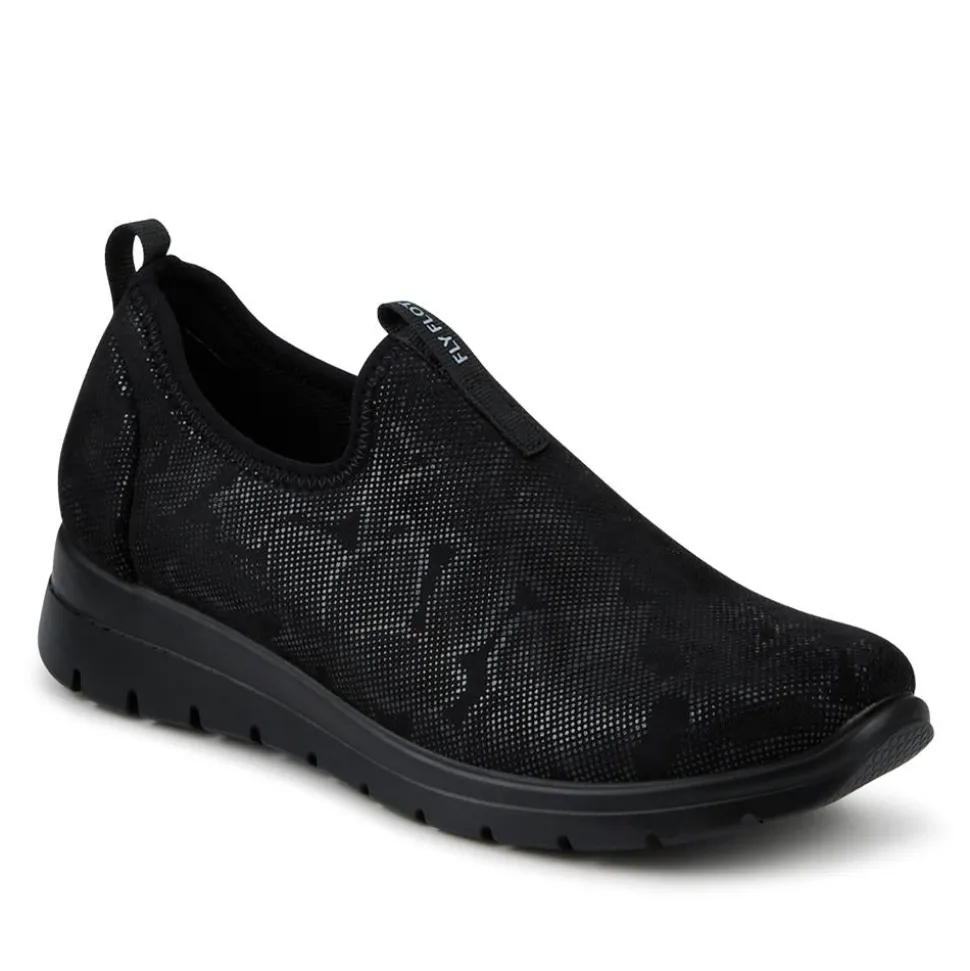 Fly Flot Stretch Fit Slip- On Shoes - Black