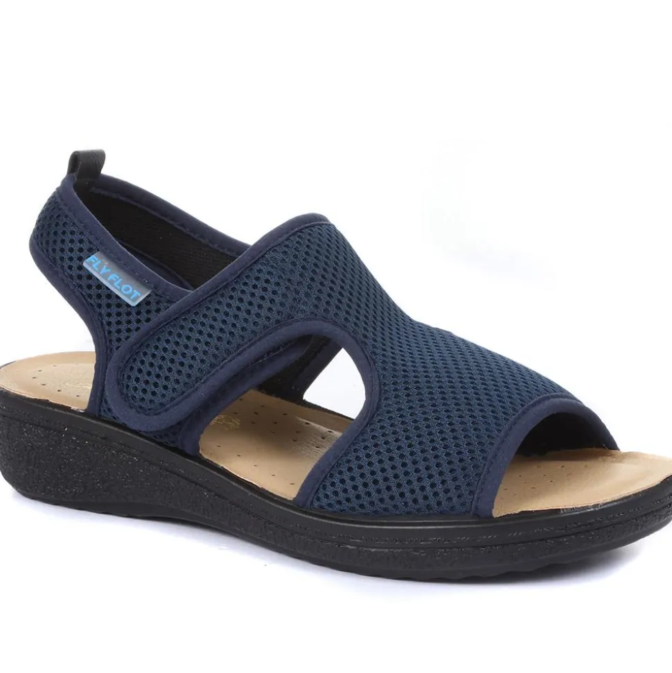 Fly Flot Touch Fastening Sandals - Navy