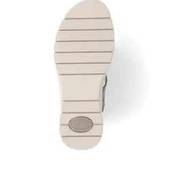 Fly Flot Touch Fasten Leather Sandals - Green-Multi