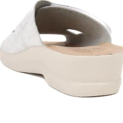 Fly Flot Touch Fasten Mules - White
