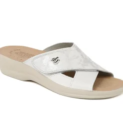 Fly Flot Touch Fasten Mules - White