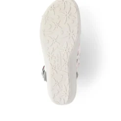 Fly Flot Touch Fasten Sandals - White Floral