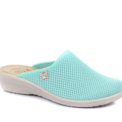 Fly Flot Wide Fit Anatomic Clogs - Aqua