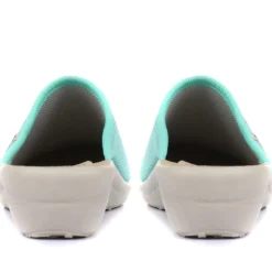 Fly Flot Wide Fit Anatomic Clogs - Aqua