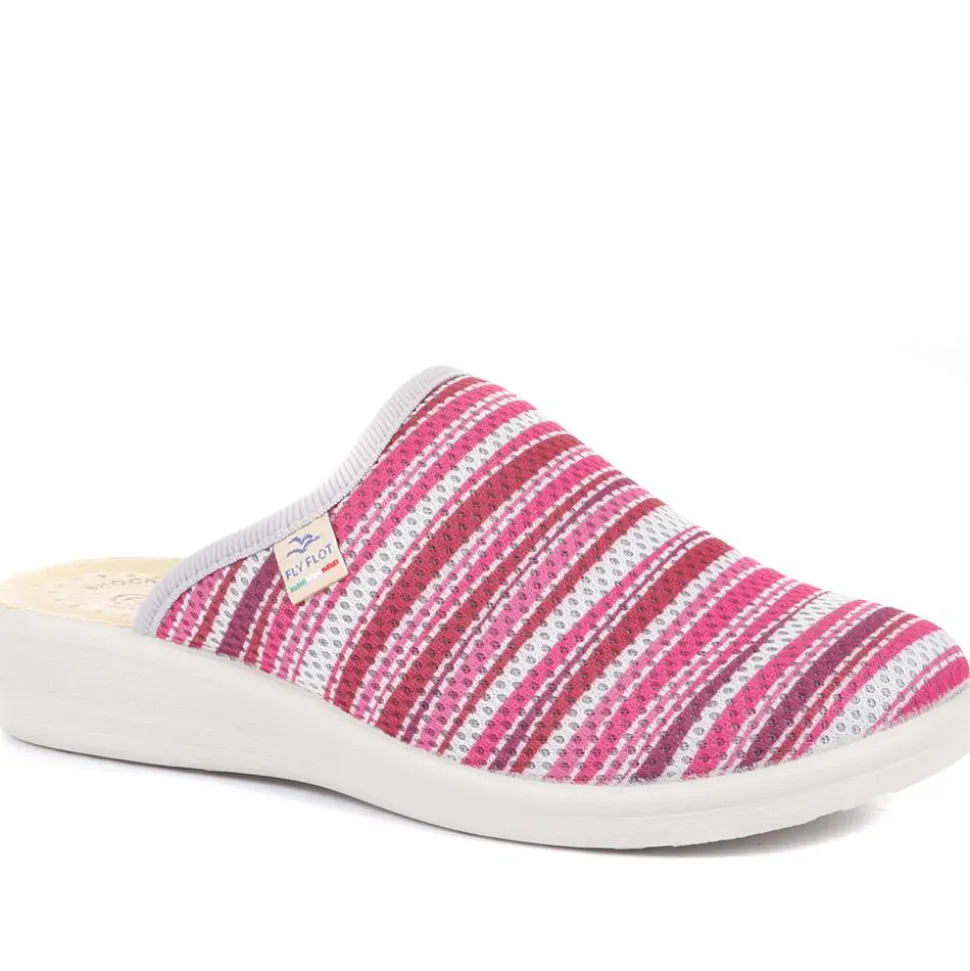 Fly Flot Wide Fit Anatomic Clogs - Fuschia