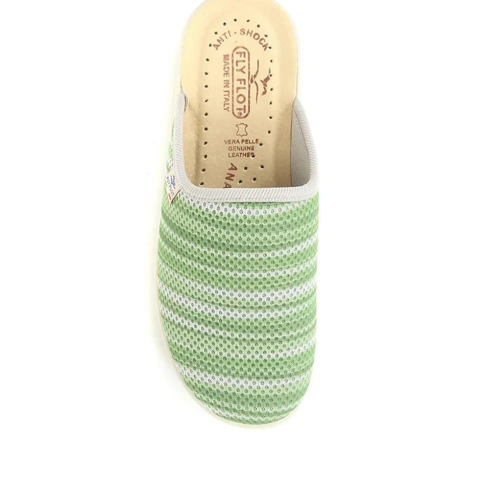 Fly Flot Wide Fit Anatomic Clogs - Green