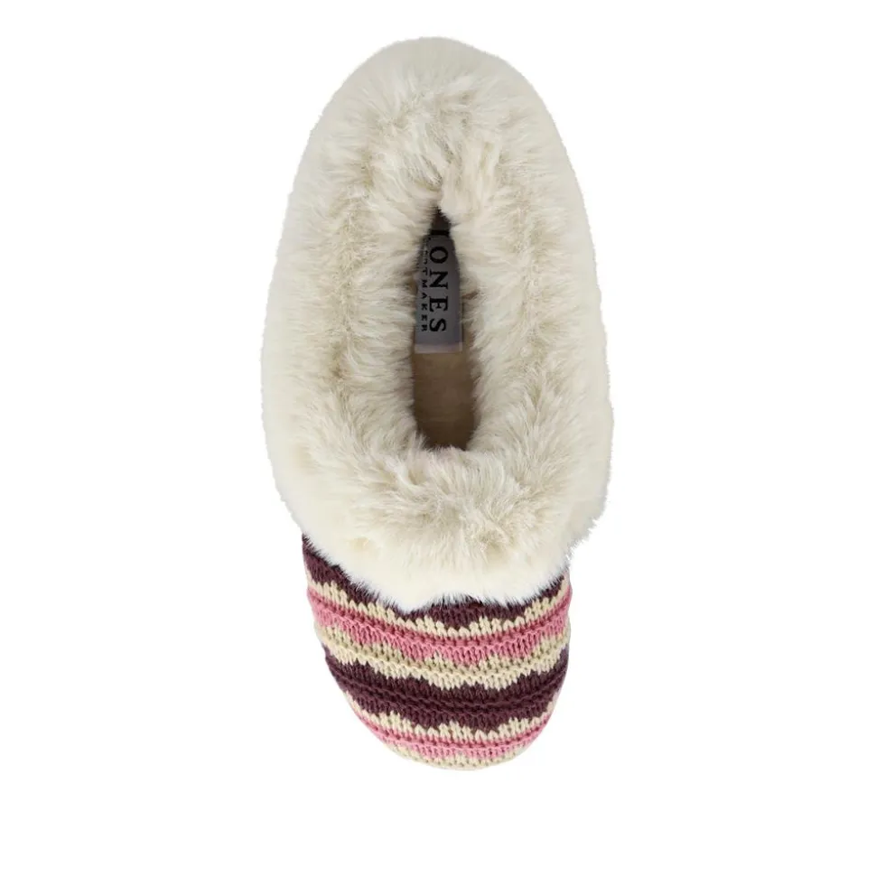 Franca Premium Faux-Fur-Lined Slippers - Purple Multi