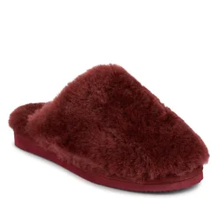 Freesia Sheepskin Slippers - Burgundy