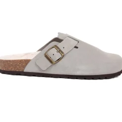 Freida Mules Slippers - Grey