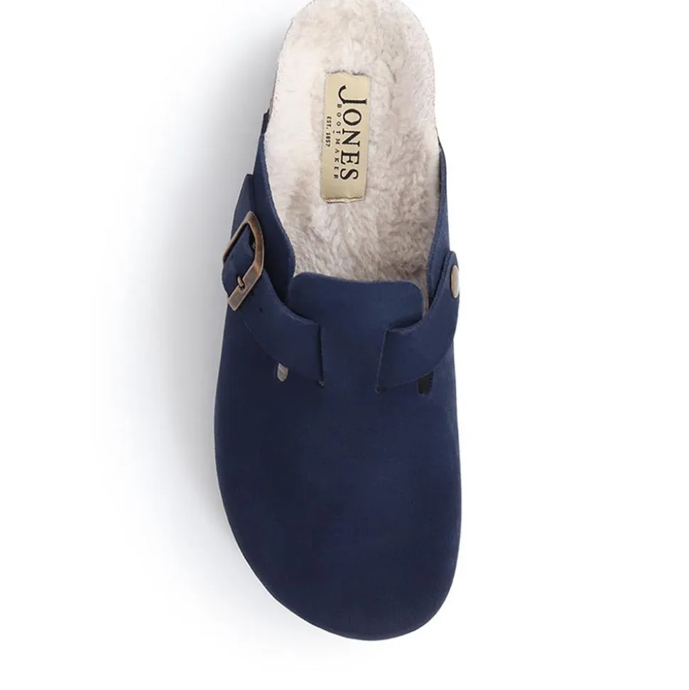 Freida Mules Slippers - Navy