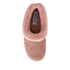 Frostie Suede Leather Full Slippers - Blush