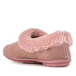 Frostie Suede Leather Full Slippers - Blush