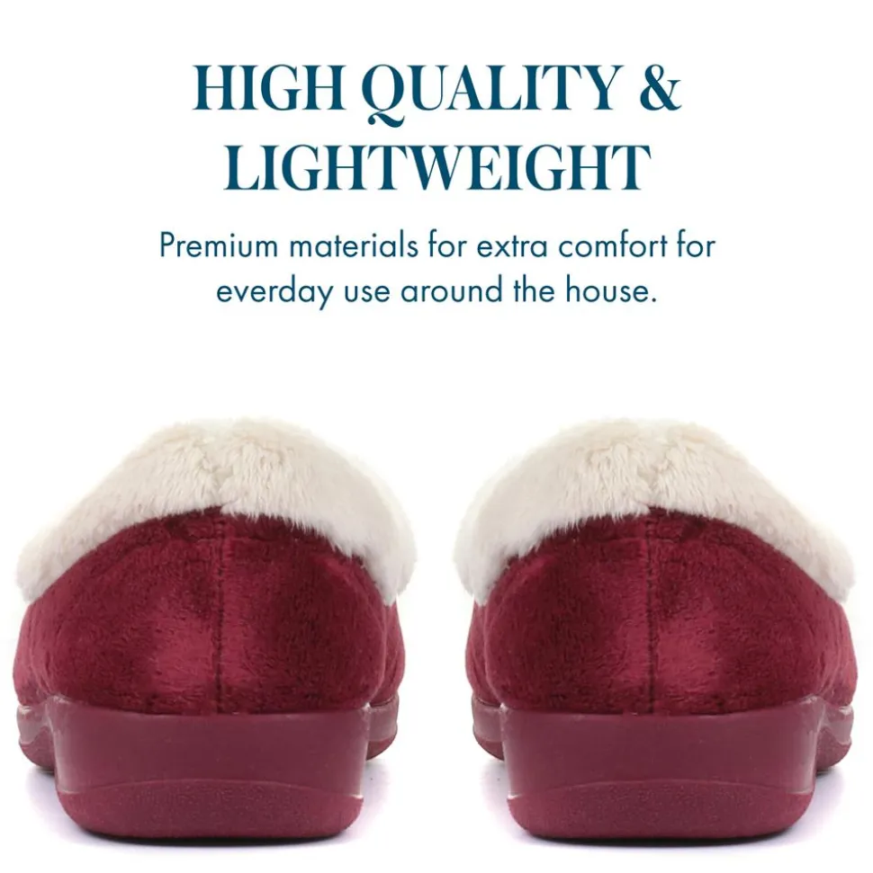 Full Slipper - Burgundy