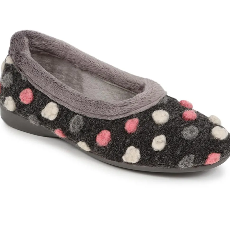 Full Slippers - Dark Grey Multi