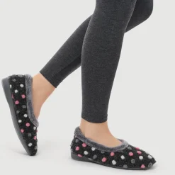 Full Slippers - Dark Grey Multi