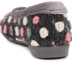 Full Slippers - Dark Grey Multi