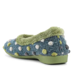 Full Slippers - Green Multi