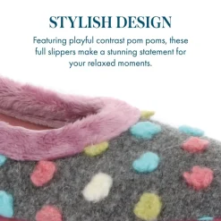 Full Slippers - Grey Multi
