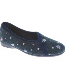 Full Slippers - Navy Floral