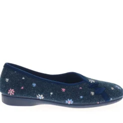 Full Slippers - Navy Floral