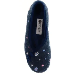 Full Slippers - Navy Floral