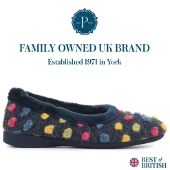 Full Slippers - Navy Multi