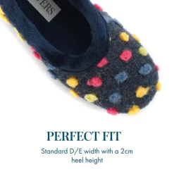 Full Slippers - Navy Multi