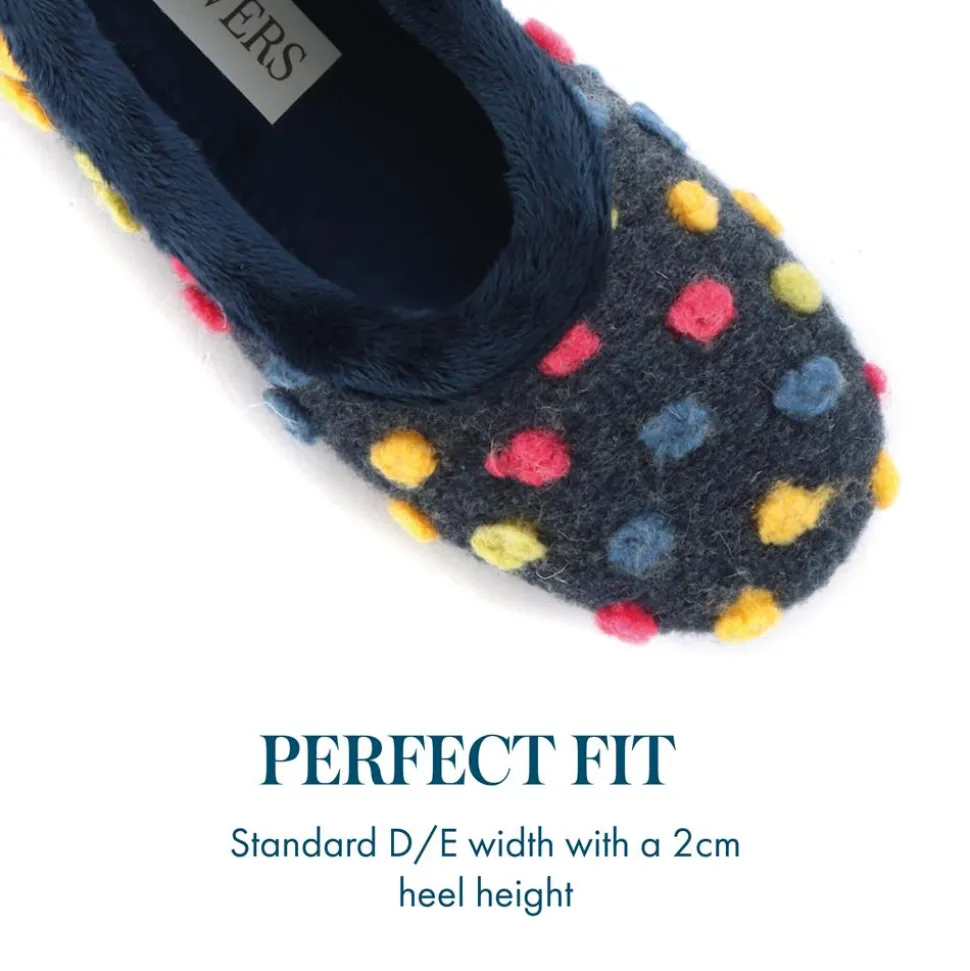 Full Slippers - Navy Multi
