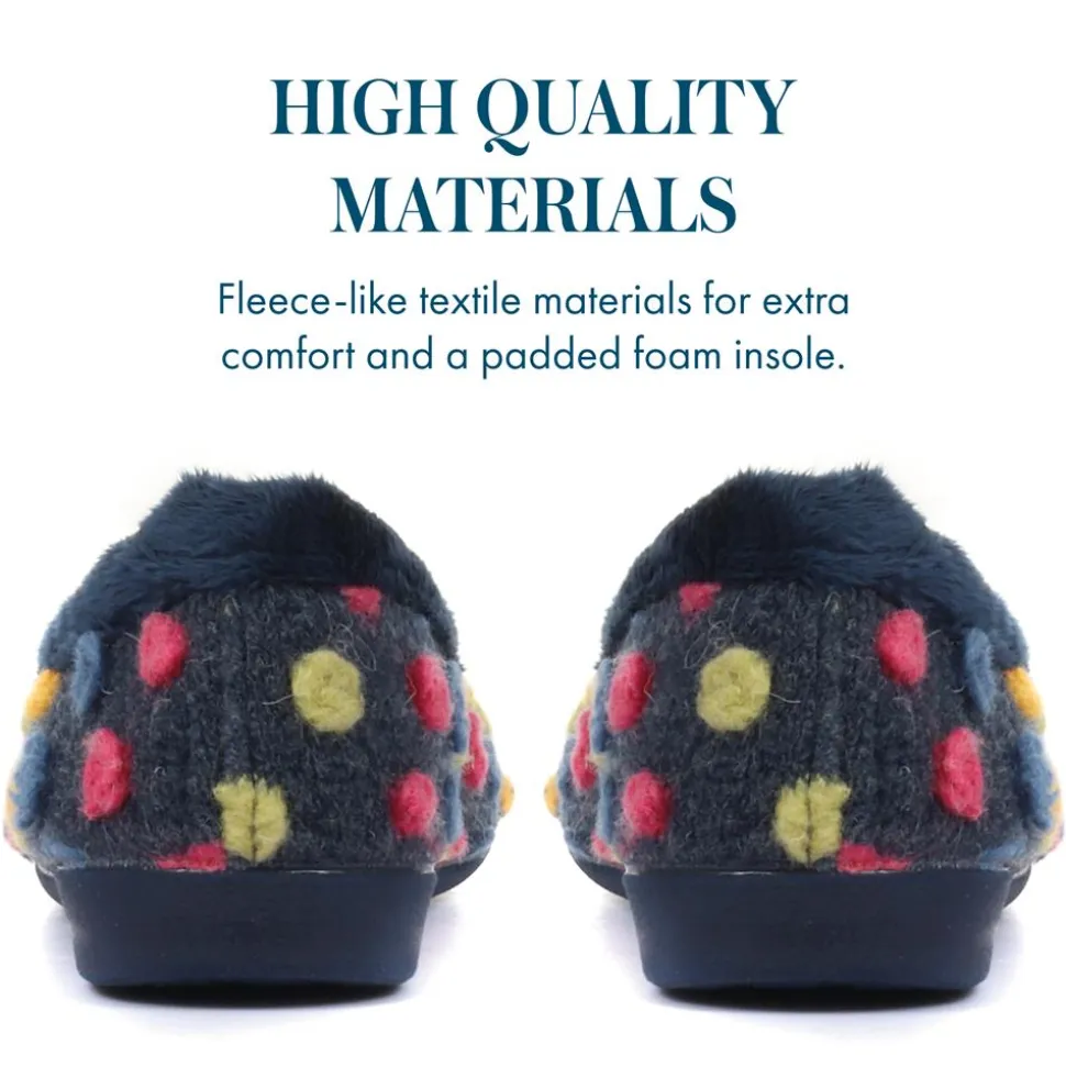 Full Slippers - Navy Multi