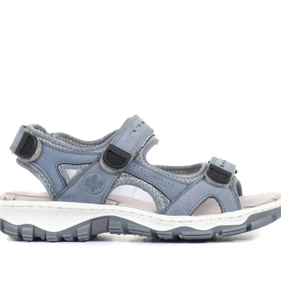 Fully Adjustable Daily Sandals - Denim