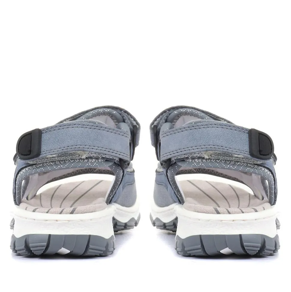 Fully Adjustable Daily Sandals - Denim