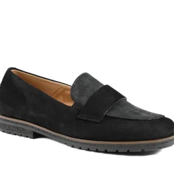 Gabor Ego Elder Leather Loafers - Black