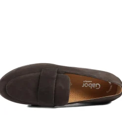 Gabor Ego Elder Leather Loafers - Brown