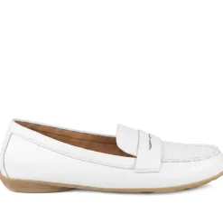 Gabor Leather Penny Loafers - White