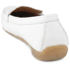 Gabor Leather Penny Loafers - White