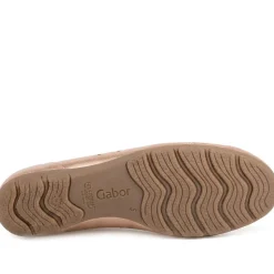 Gabor Leather Perforated Style Pumps - Rose Gold