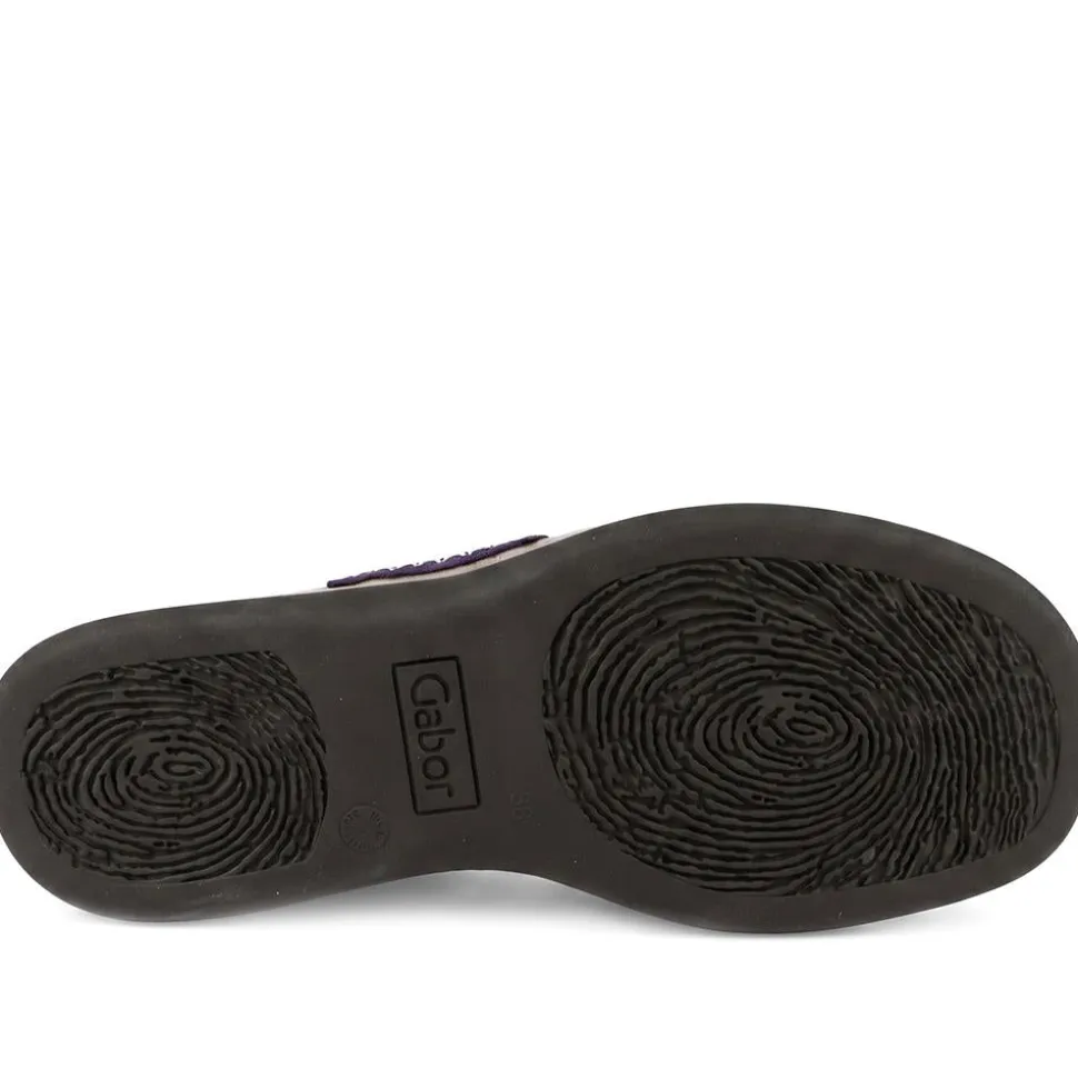 Gabor Leather Toe Post Sandals - Purple