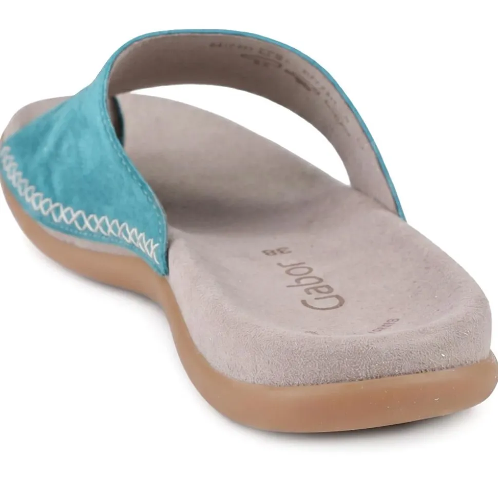 Gabor Leather Toe Post Sandals - Teal