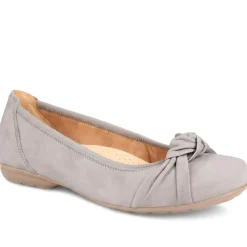Gabor Wide Fit Leather Heeled Pumps - Taupe