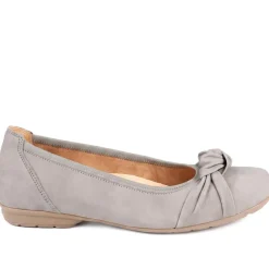 Gabor Wide Fit Leather Heeled Pumps - Taupe