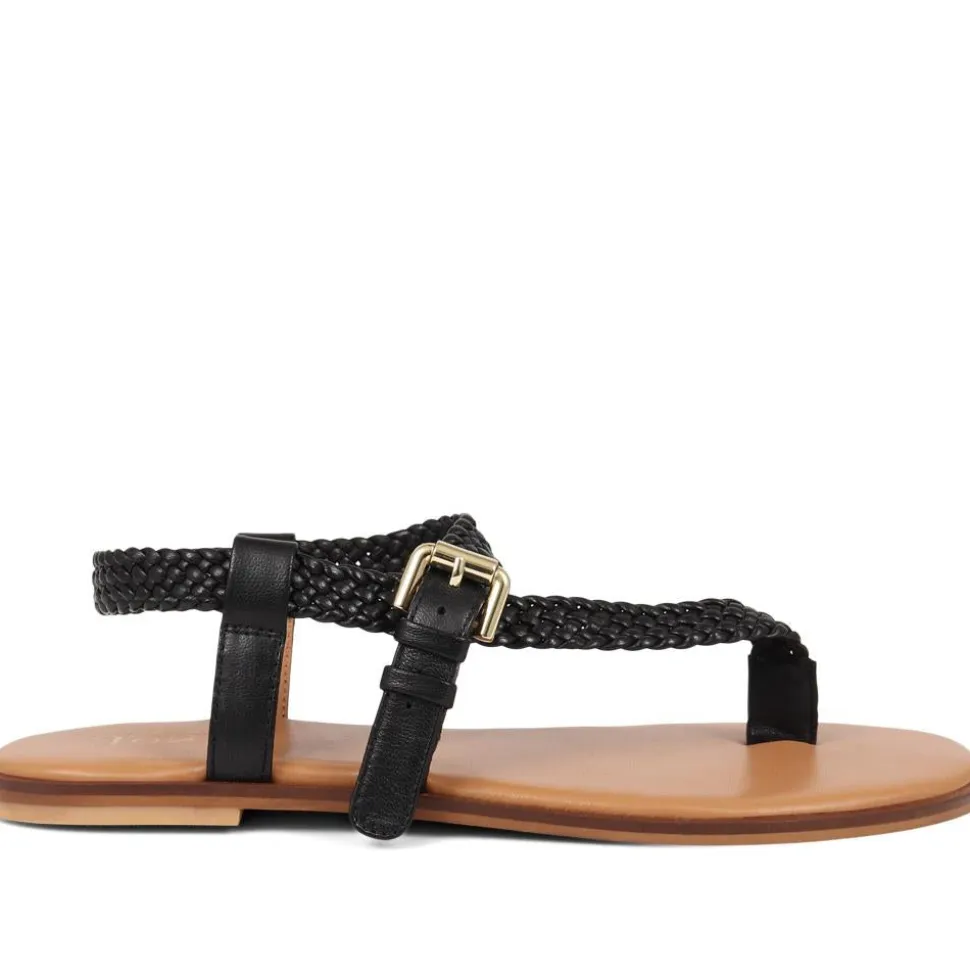 Gabrielah Toe-Post Sandals - Black