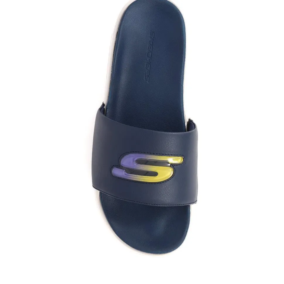 Gambix 2.0 - Utopo Slider Sandals - Navy-Grey
