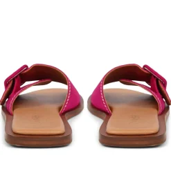 Georgette Leather Mules - Pink