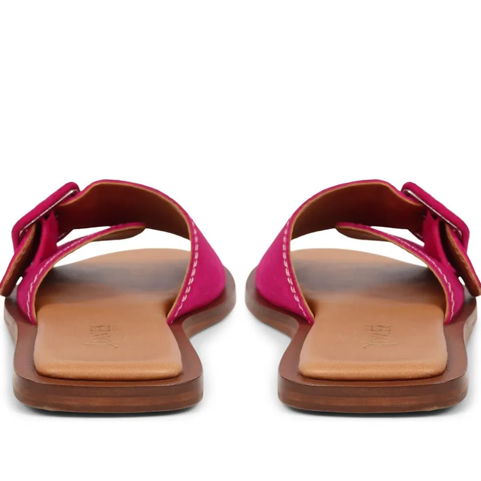 Georgette Leather Mules - Pink