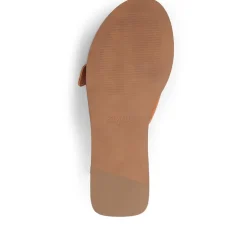 Georgette Leather Mules - Tan