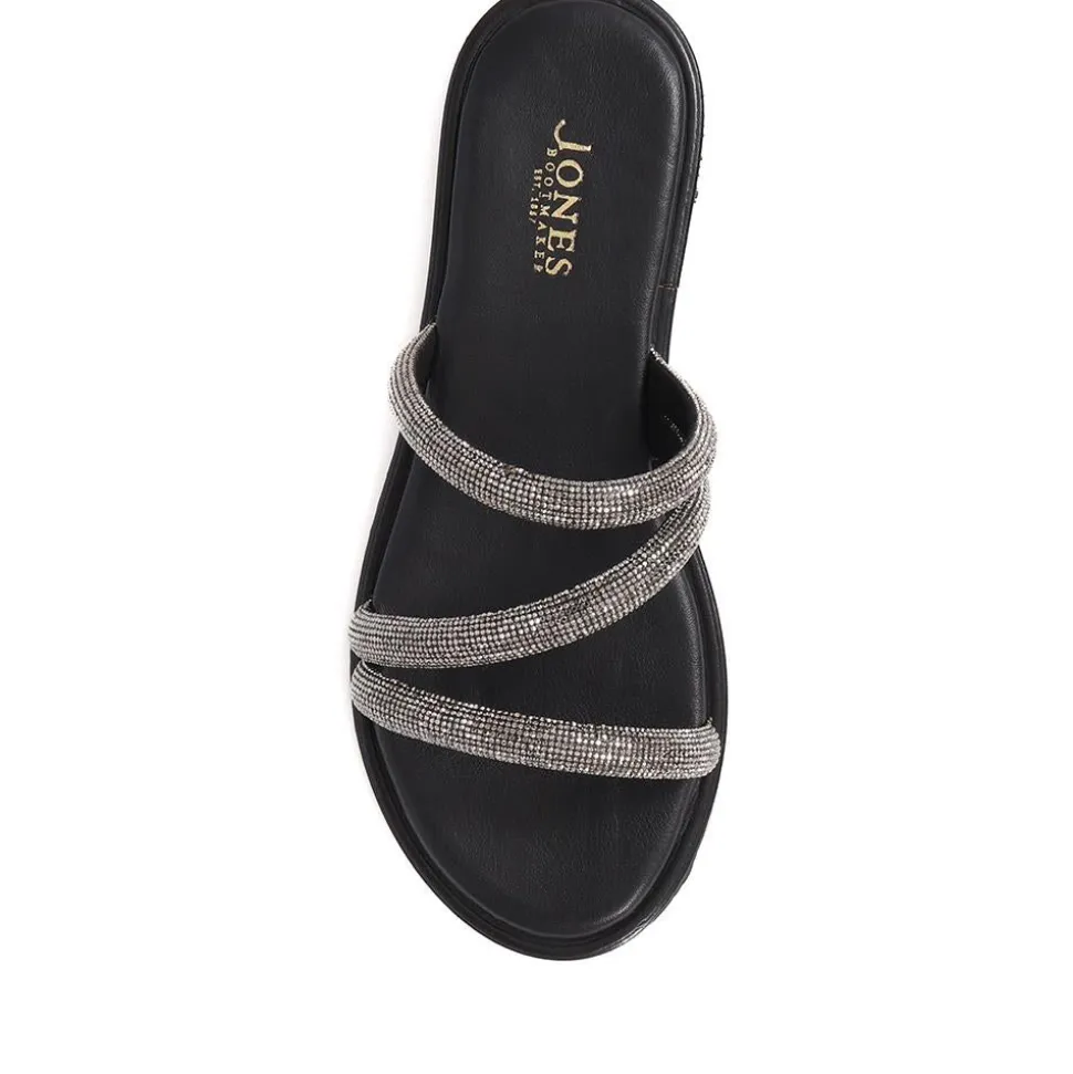 Ghita Calf Leather Sandals - Black