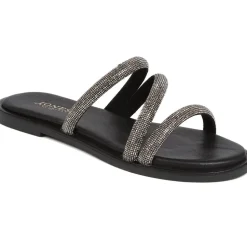 Ghita Calf Leather Sandals - Black